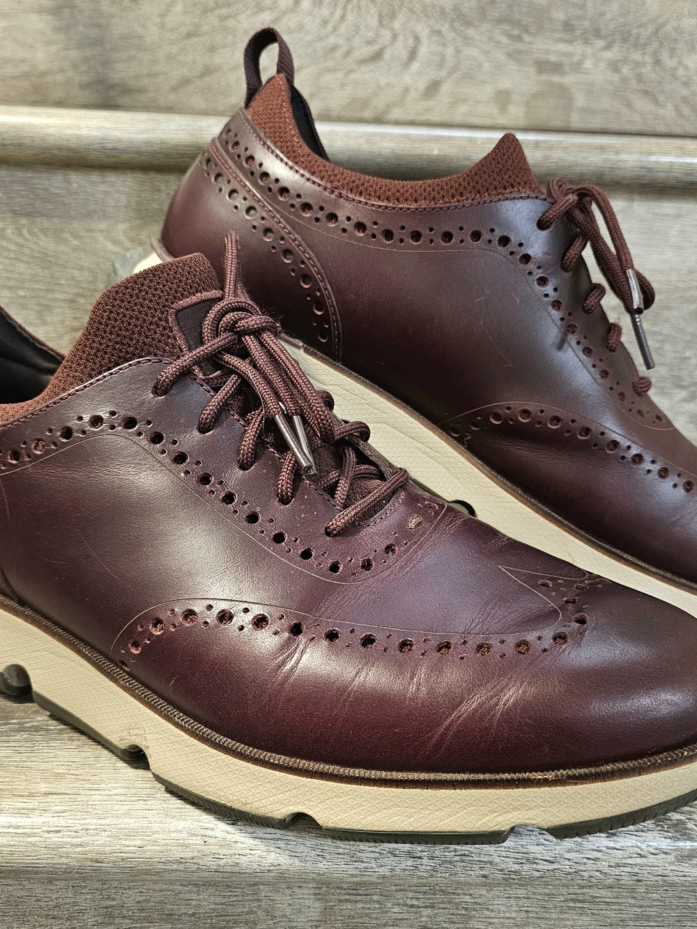 The Cole Haan Men's 4.ZERØGRAND Wingtip Oxford C37833 in size 11